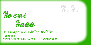 noemi happ business card